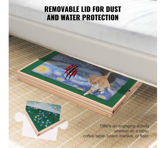 1500 dalių dėlionių stalas su stalčiais5