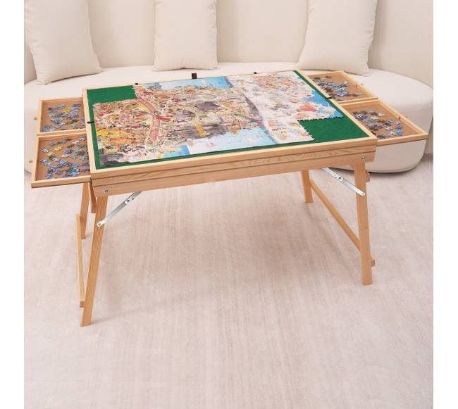 1500 dalių dėlionių stalas su stalčiais7