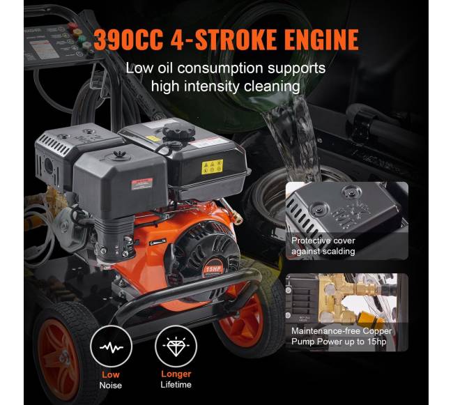 Benzininė aukšto slėgio plovimo mašina 4400 PSI2