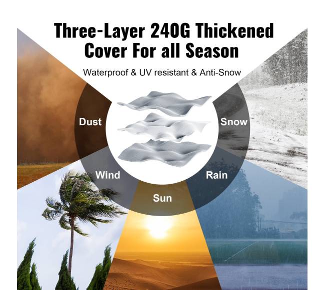 Nešiojamas garažo sandėliavimo tentas su užtrauktuku3