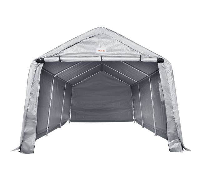 Nešiojamas garažo sandėliavimo tentas su užtrauktuku8
