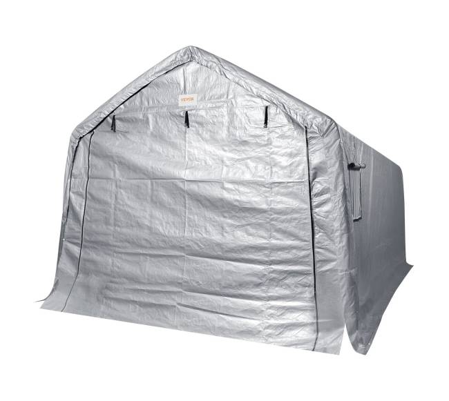 Nešiojamas garažo sandėliavimo tentas su užtrauktuku9