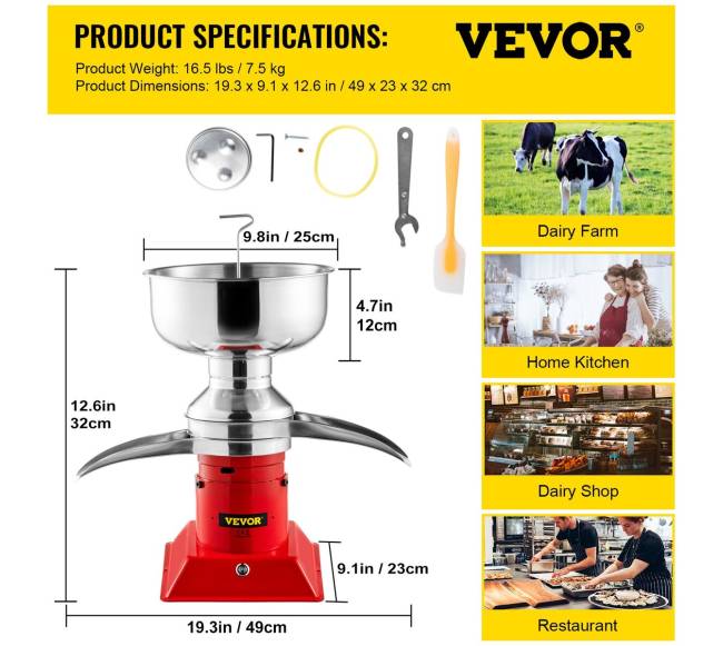 Pieno grietinėlės separatorius 100Lh6