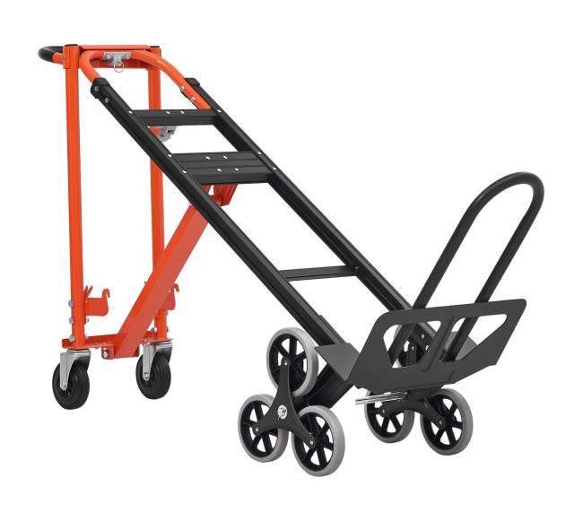 3 viename laiptų kopimo vežimėlis, 350 kg, sulankstomas0