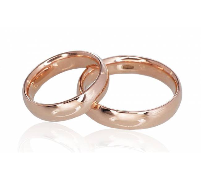 Auksinis vestuvinis žiedas. Praba: 585. Metalas: Raudonas Auksas1
