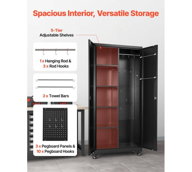 Metalinė sandėliavimo spinta su ratukais2