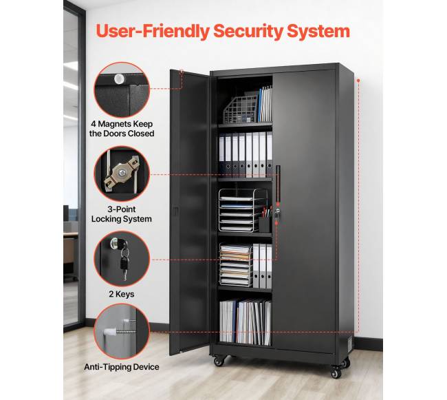 Metalinė sandėliavimo spinta su ratukais5