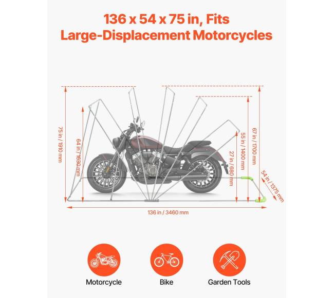 Motociklo pastogė su apsaugine spyna1
