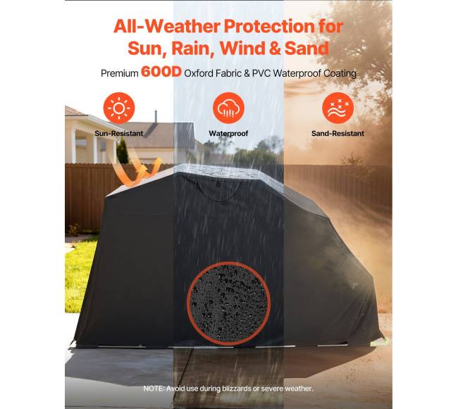 Motociklo pastogė su apsaugine spyna2