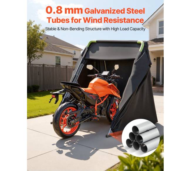 Motociklo pastogė su apsaugine spyna3