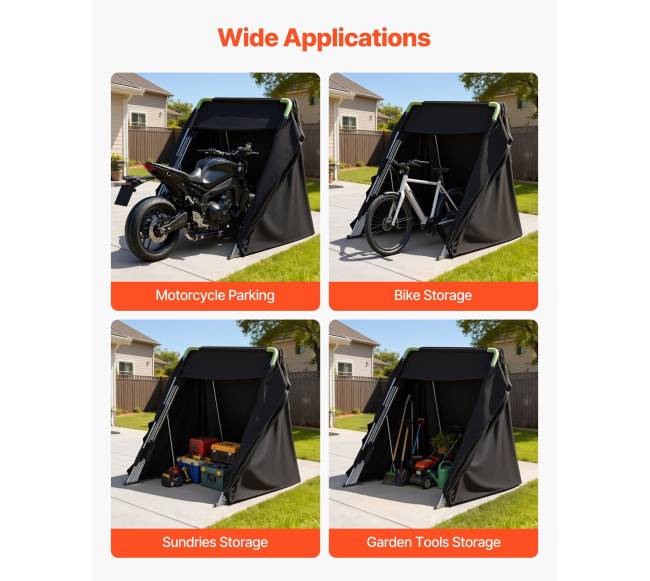 Motociklo pastogė su apsaugine spyna4