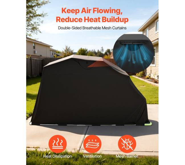 Motociklo pastogė su apsaugine spyna5