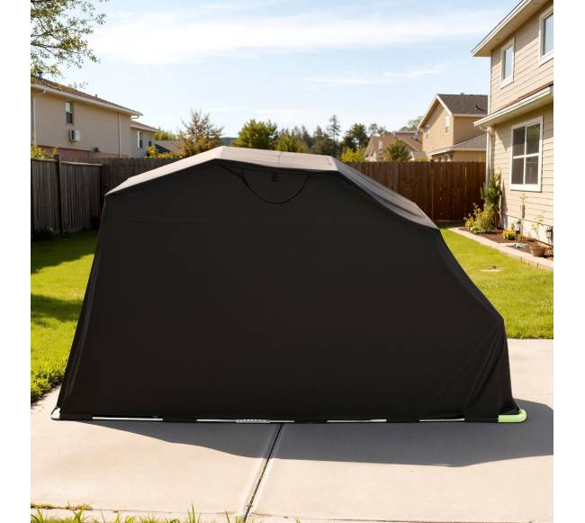 Motociklo pastogė su apsaugine spyna7