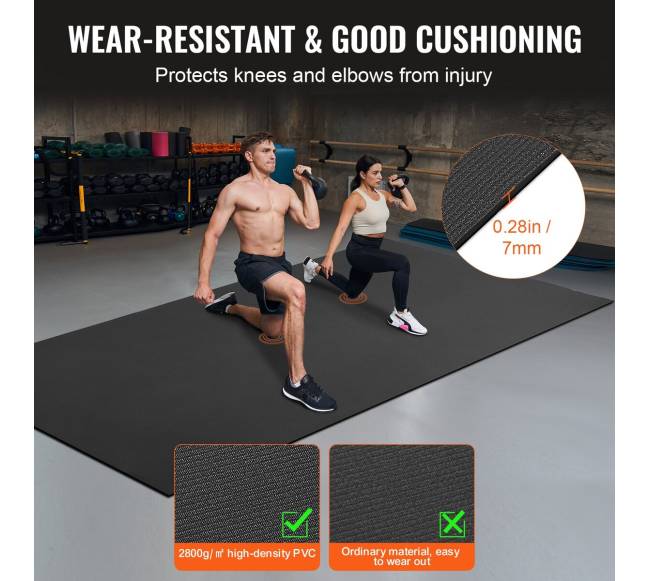 neslystantis jogos kilimėlis 366x183 cm3