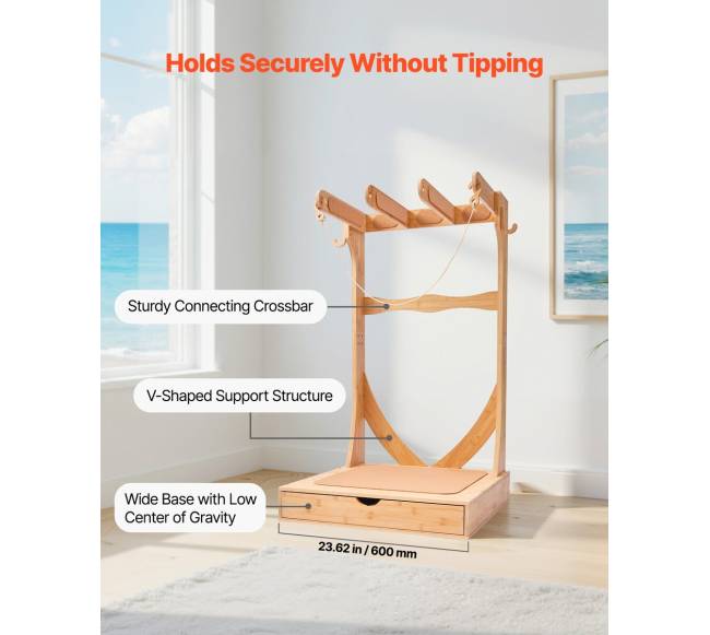 Vertikali trijų lygių banglentės stovas2