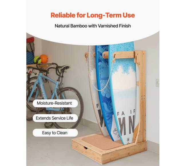 Vertikali trijų lygių banglentės stovas4