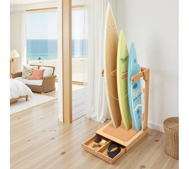 Vertikali trijų lygių banglentės stovas7