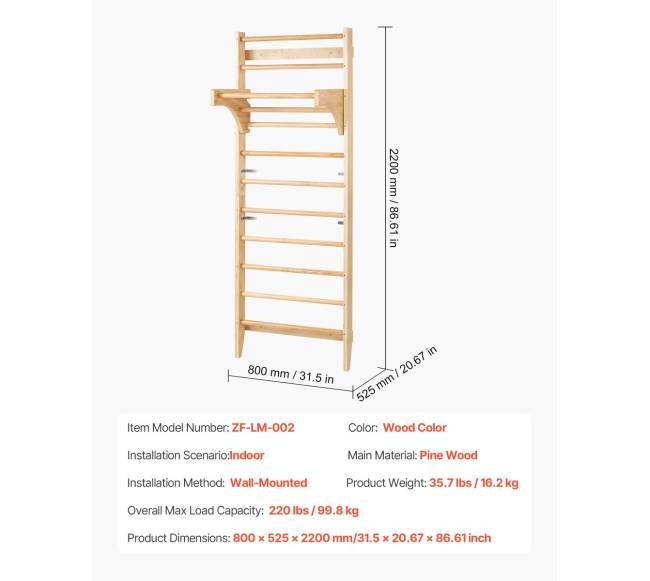 medinė švediška gimnastikos sienelė6