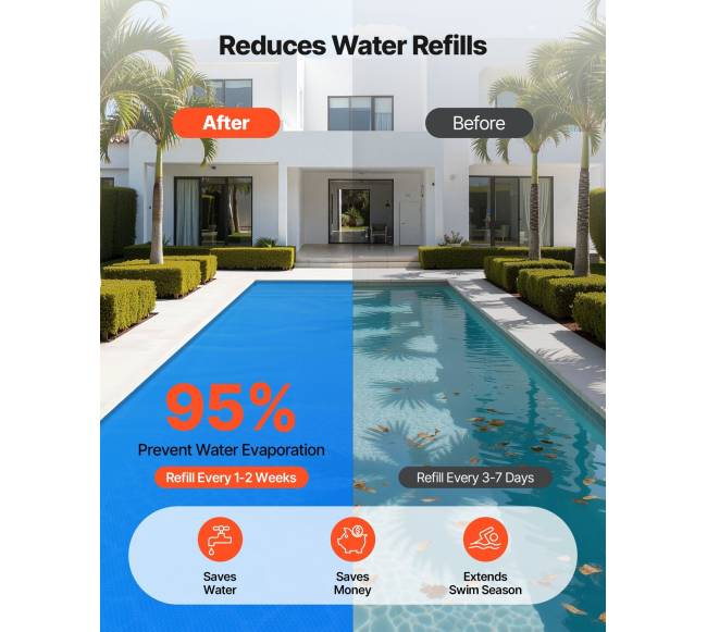 Baseino dangtis nuo saulės 10.97 x 5.49 m4