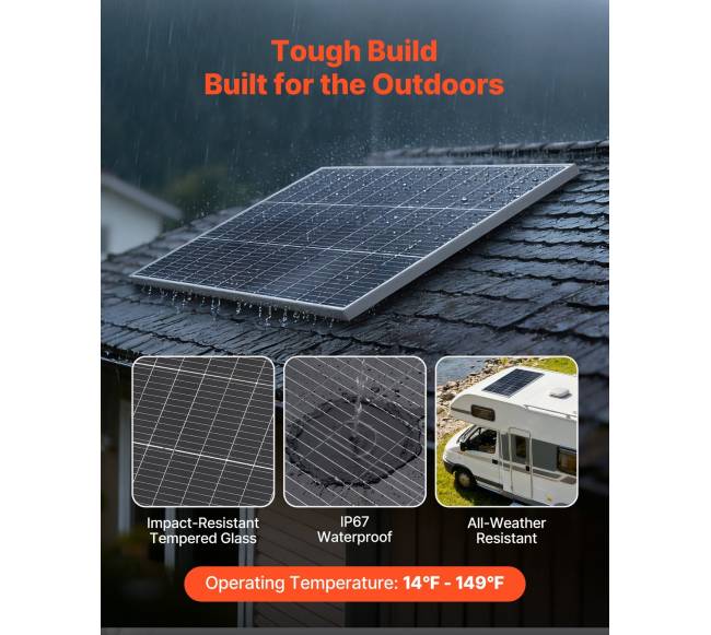 2 vnt. 100W bifacialiniai saulės moduliai4