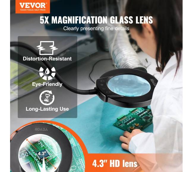 Didinamasis stiklas su šviesa ir stovu1