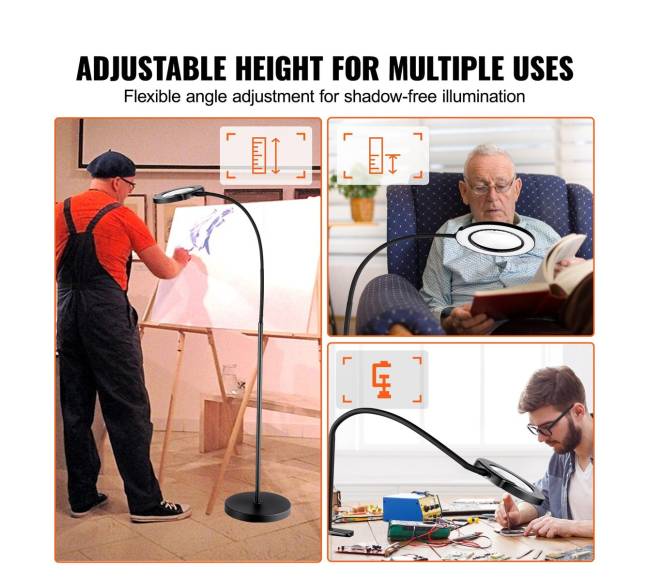 Didinamasis stiklas su šviesa ir stovu4