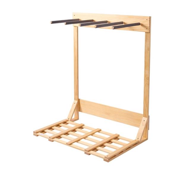 Vertikalus lentų stovas iš medžio, 4 lygiai0