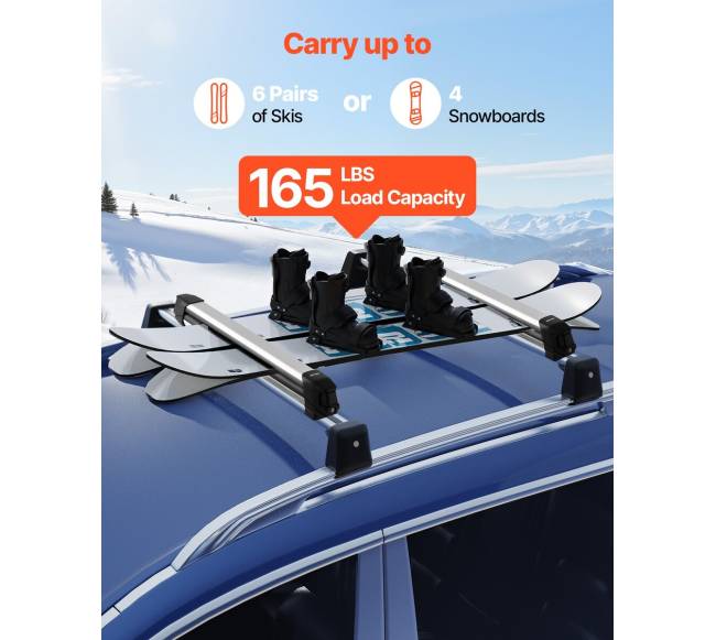 Automobilių slidinėjimo ir snieglenčių laikiklis1