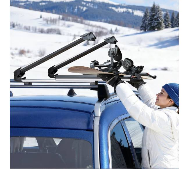 Automobilių slidinėjimo ir snieglenčių laikiklis7