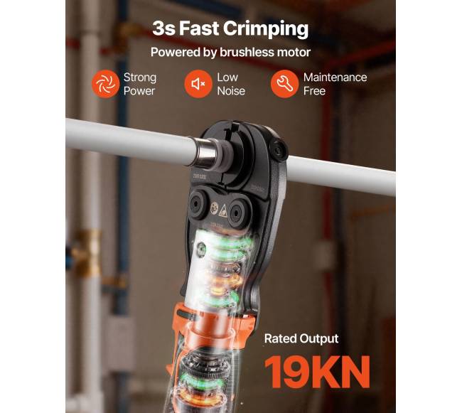 Belaidis vamzdžių presavimo įrankių rinkinys 18V2