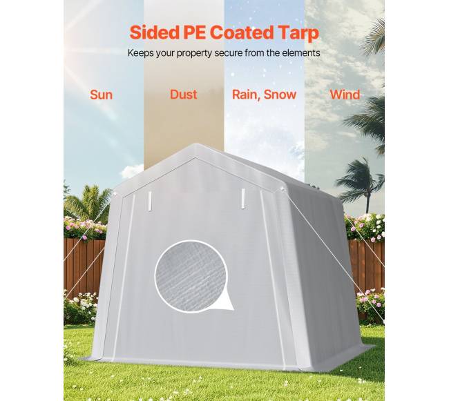 Lauko sandėliavimo pastogė 8x8 ft2