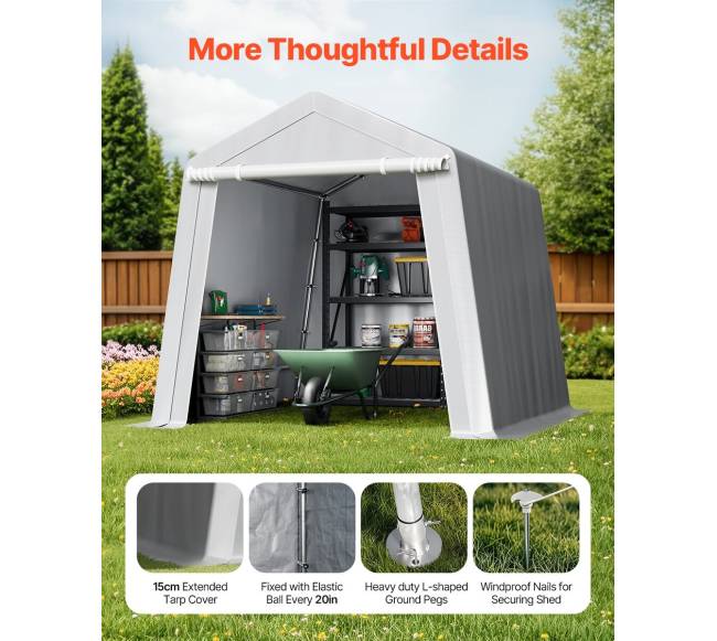Lauko sandėliavimo pastogė 8x8 ft5