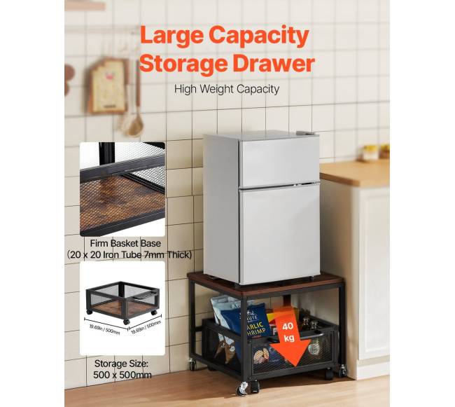 Buitinio šaldytuvo stendas su ratukais2