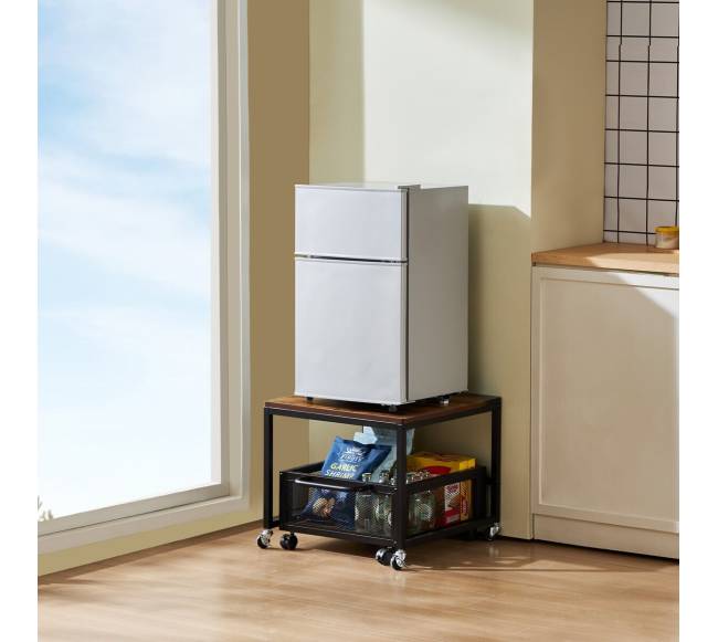 Mini šaldytuvas su ratukais ir laikikliu7