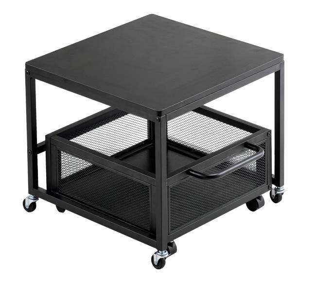 Mini šaldytuvo stovas su ratukais ir laikymo vieta9