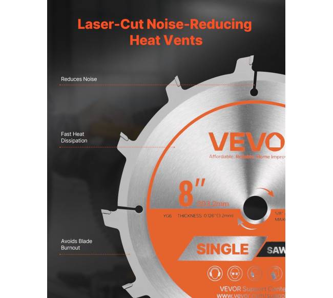 Dado pjovimo diskų rinkinys, 203 mm skersmens4