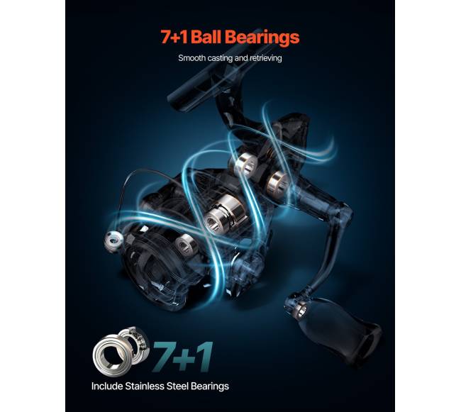 Spiningo meškerė ir ritė, 2.13m, IM7 anglies pluoštas4