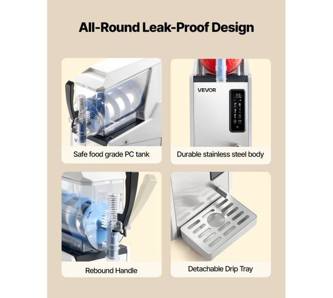 3L šerbetų aparatas namams be ledo5