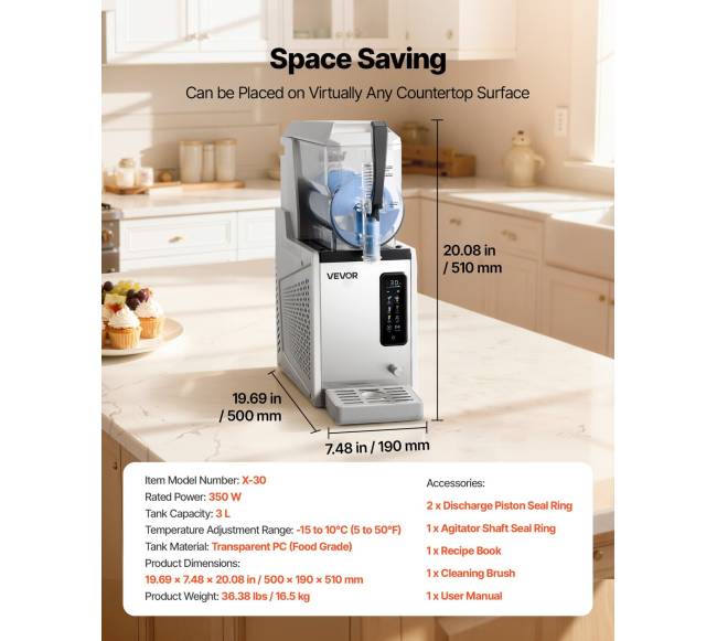 3L šerbetų aparatas namams be ledo6