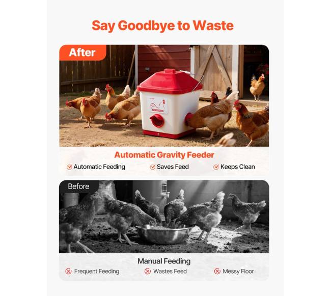 Automatinė vištų lesykla, 18,14 kg talpa4