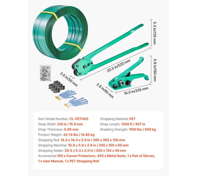 Pakavimo juostos komplektas su įrankiais5