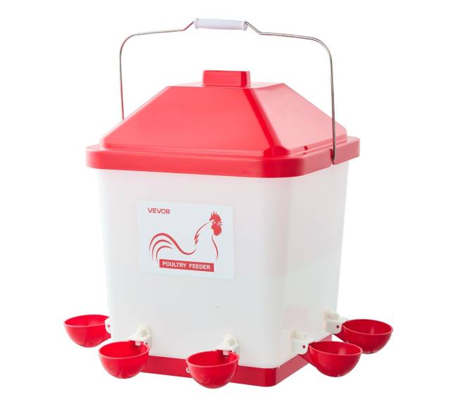 19 l automatinis vištų girdytuvas su 6 vandens taškais0