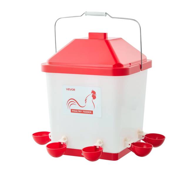 19 l automatinis vištų girdytuvas su 6 vandens taškais8