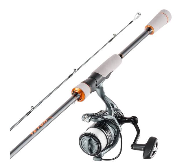 Žvejybos meškerės ir ritės komplektas, 2 m ilgio0