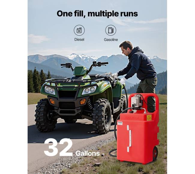 Nešiojama kuro talpa su elektrine pompa1