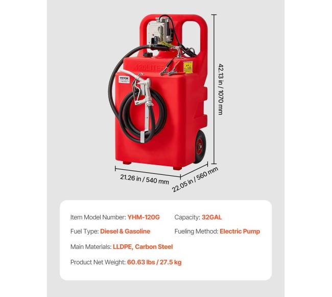 Nešiojama kuro talpa su elektrine pompa6