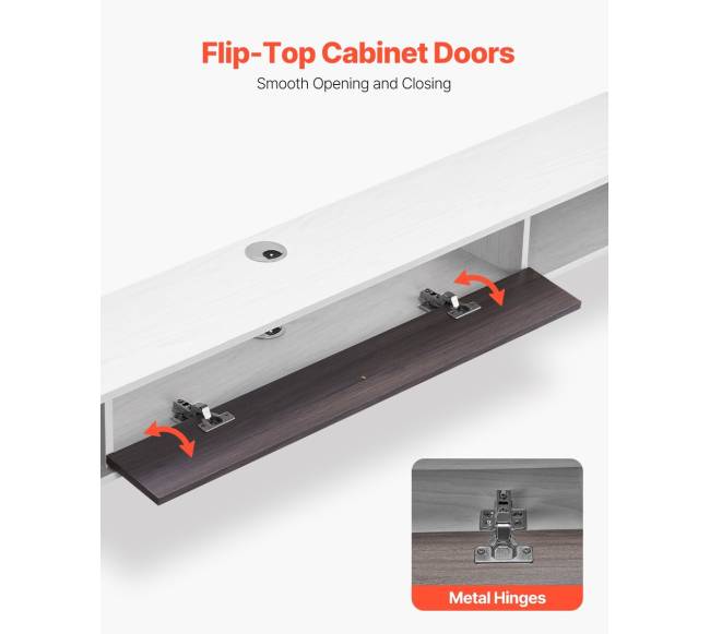 Pakabinama TV spintelė su kabelio anga5