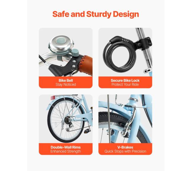 24 colių jūros dviratis su krepšiu5