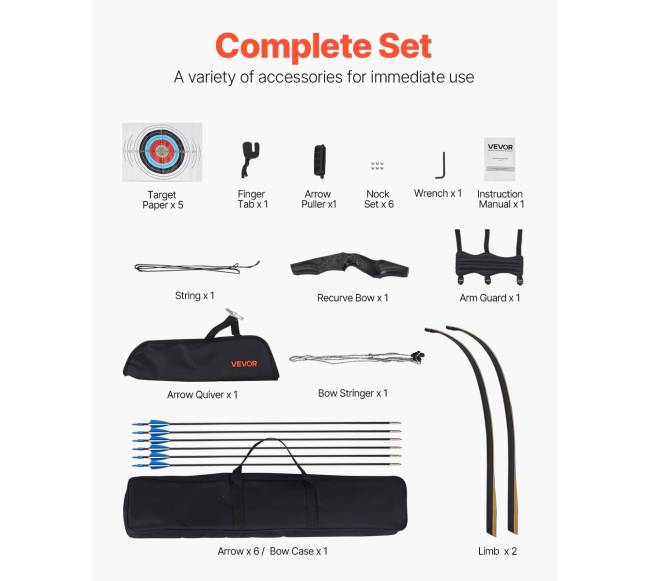 60 colių lengvai išardomas lankas4