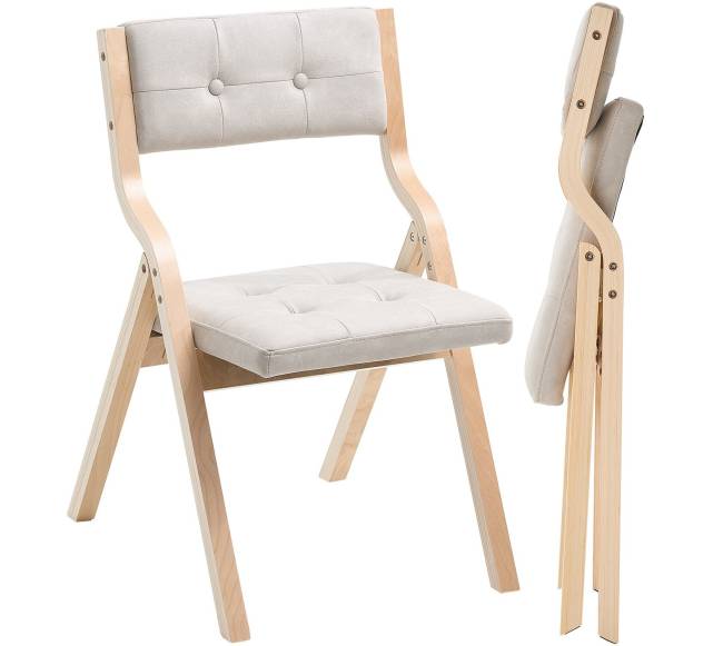 Medinės sulankstomos kėdės 4 vnt.0